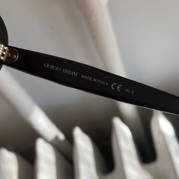 Y2K Giorgio Armani black oval retro sunglasses GA 780/s - Picture 3 of 5